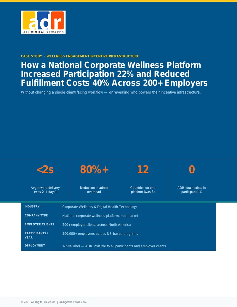 Wellness Engagement Incentive Infrastructure Case Study
