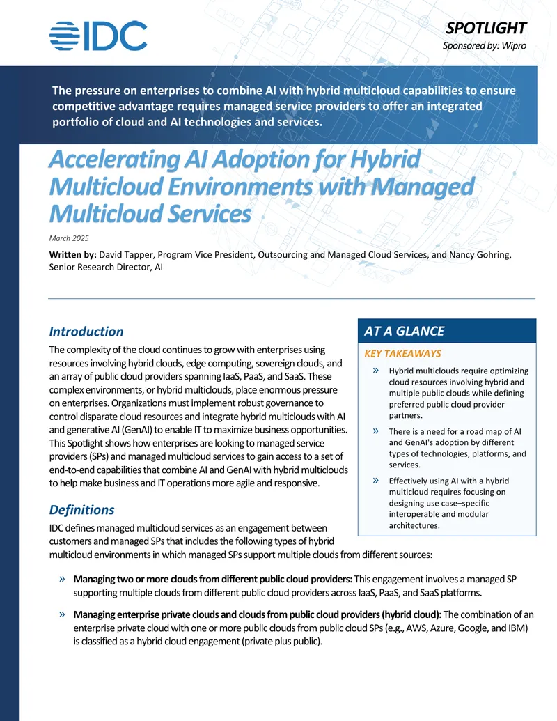 Accelerating AI Adoption for Hybrid Multicloud Environments