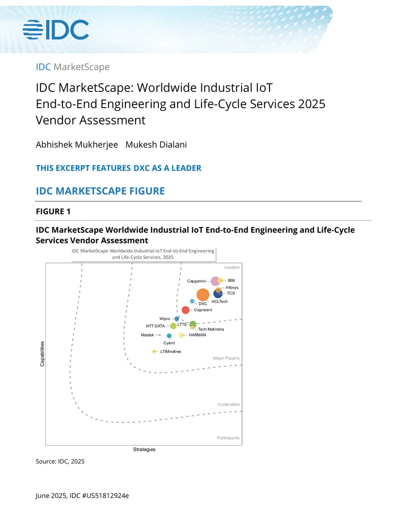 Worldwide Industrial IoT End-to-End Engineering Services Assessment