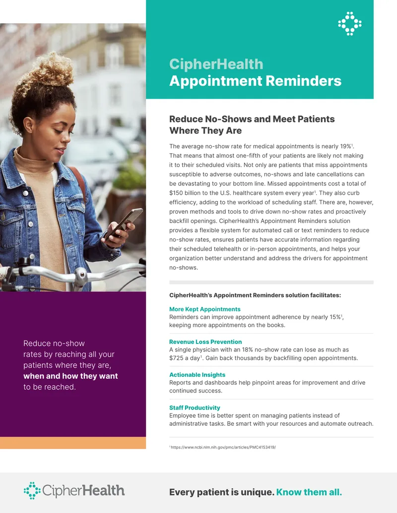 Appointment Reminders Solution for Healthcare