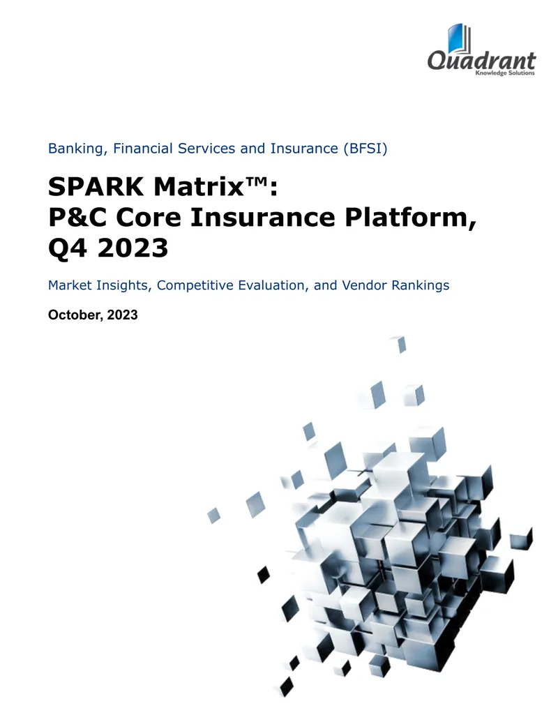 SPARK Matrix Analysis of P&C Core Insurance Platforms