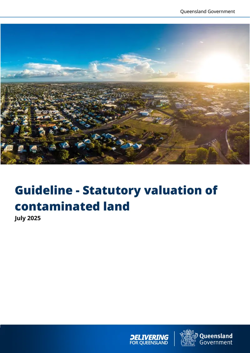 Guideline for Statutory Valuation of Contaminated Land