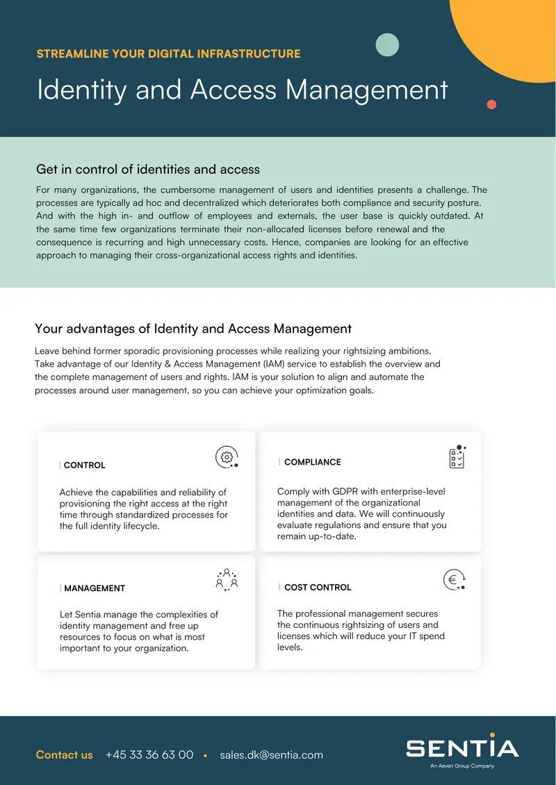 Identity and Access Management Service Overview