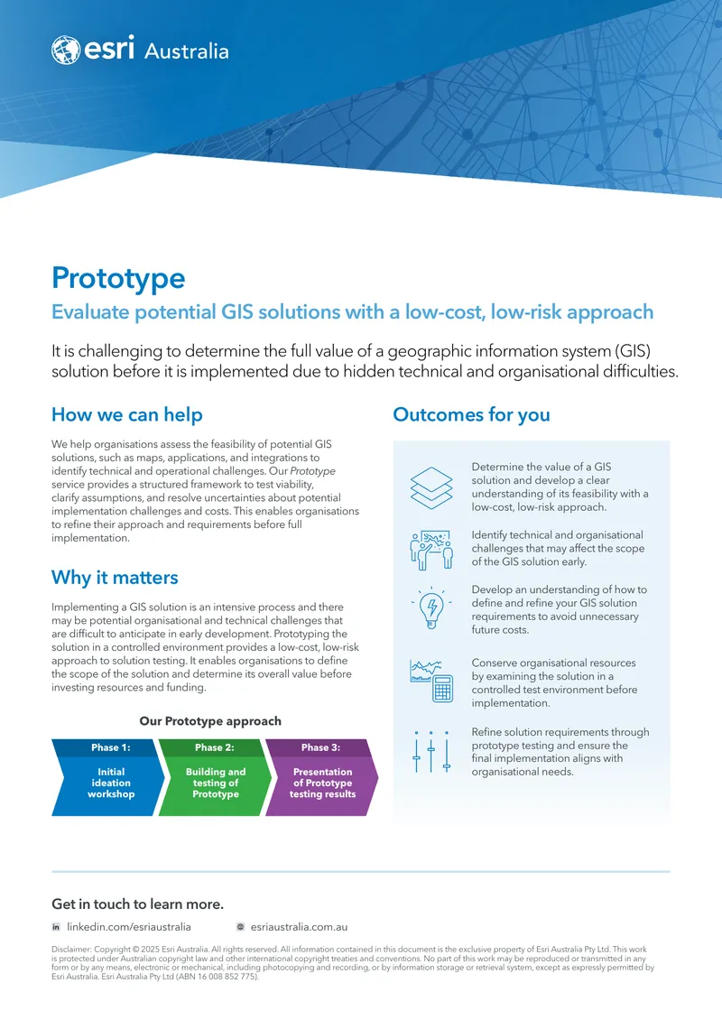 GIS Solution Prototyping Framework