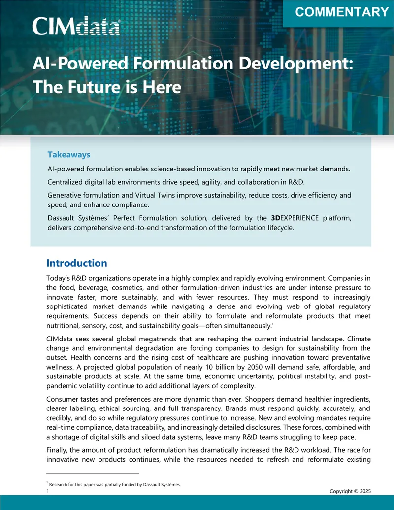AI-Powered Formulation Development in R&D