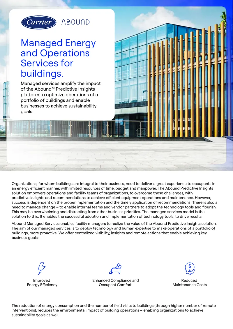Managed Energy and Operations Services Overview