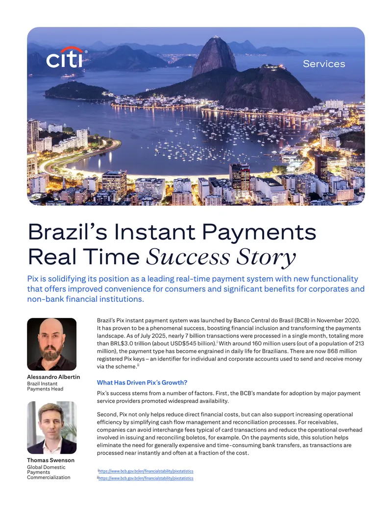 Brazil's Pix Instant Payment System Overview