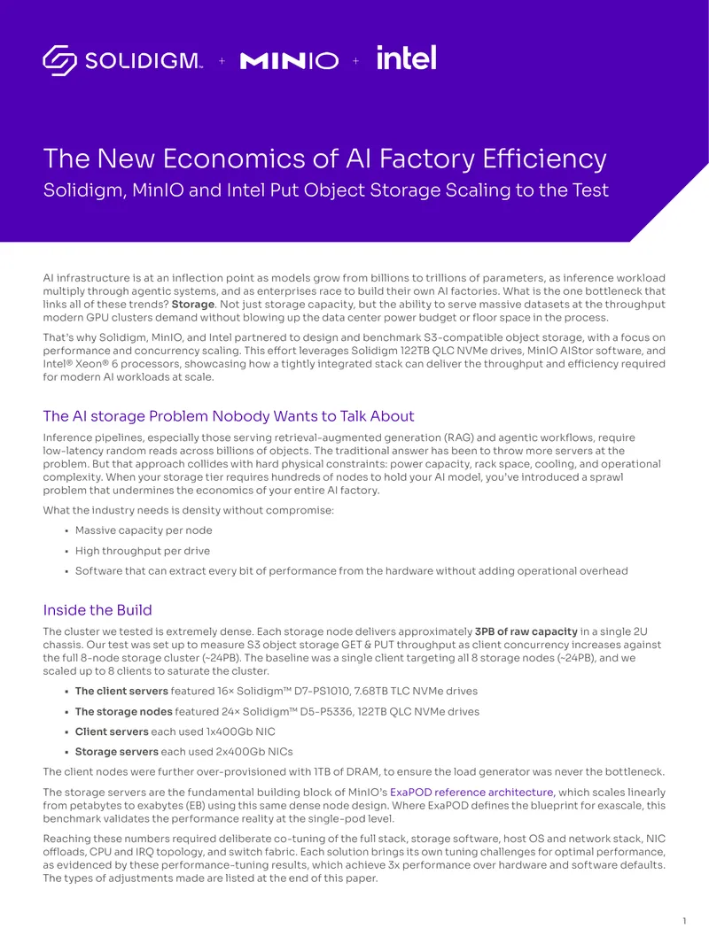 Benchmarking S3-Compatible Object Storage for AI Workloads