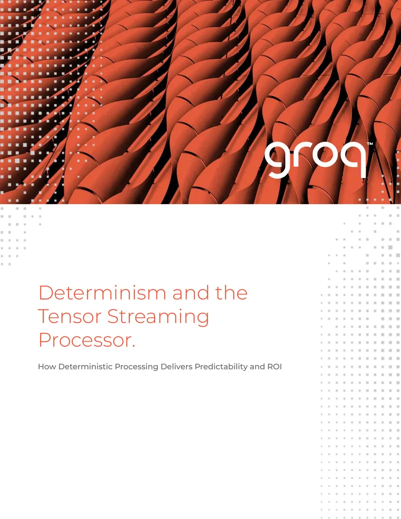 Determinism in Tensor Streaming Processor Architecture