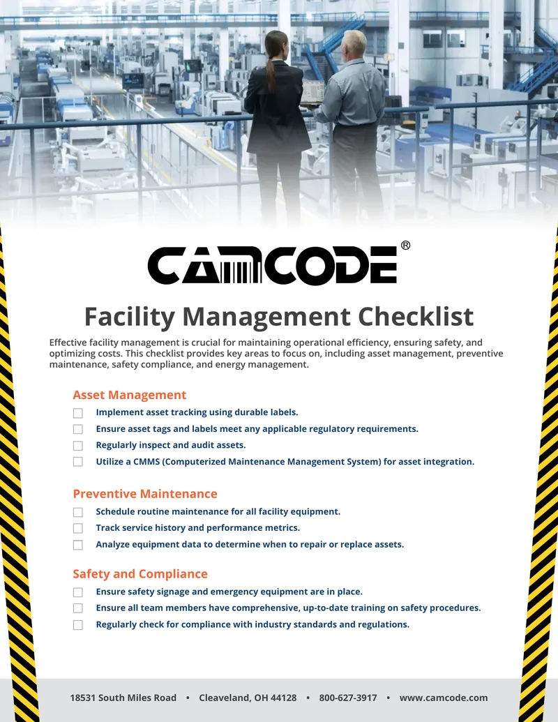 Facility Management Operational Efficiency Checklist