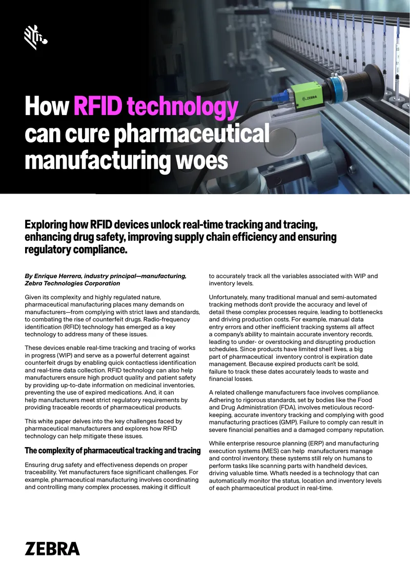 RFID Technology in Pharmaceutical Manufacturing