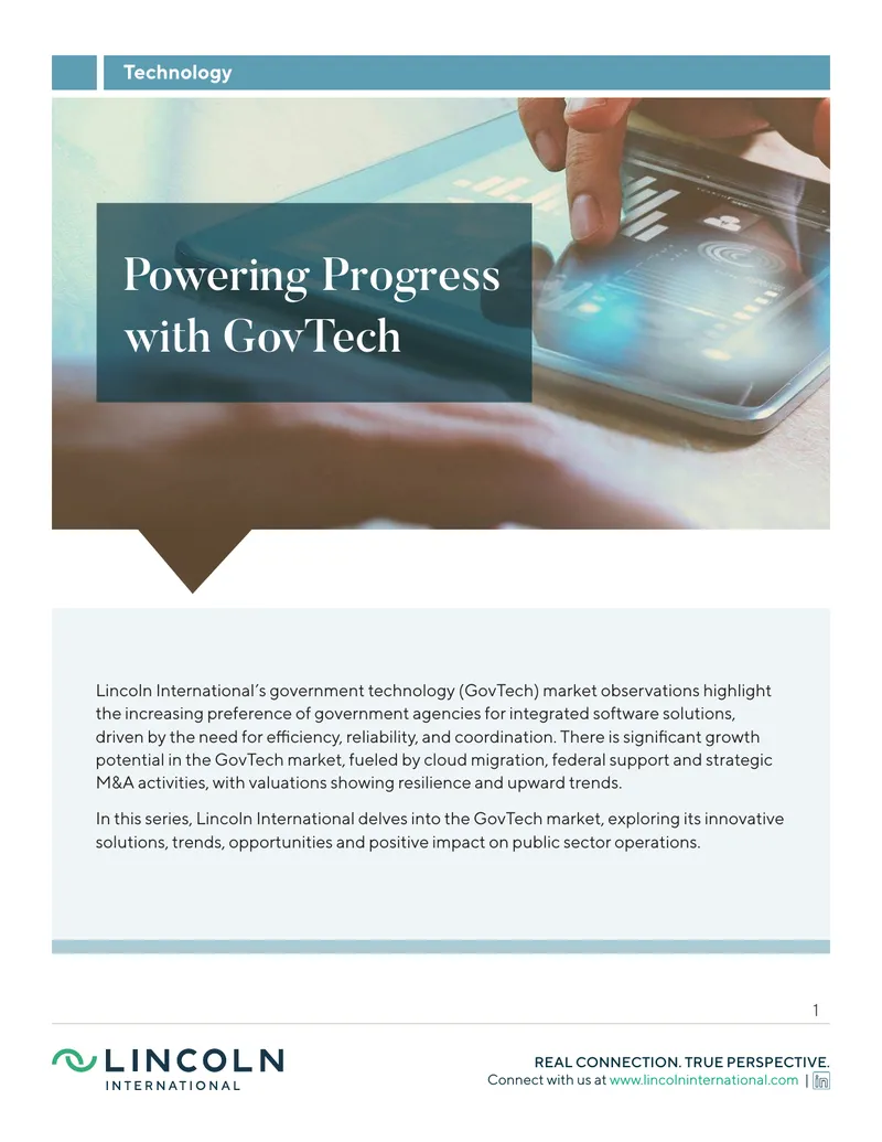 Government Technology Market Observations and Trends