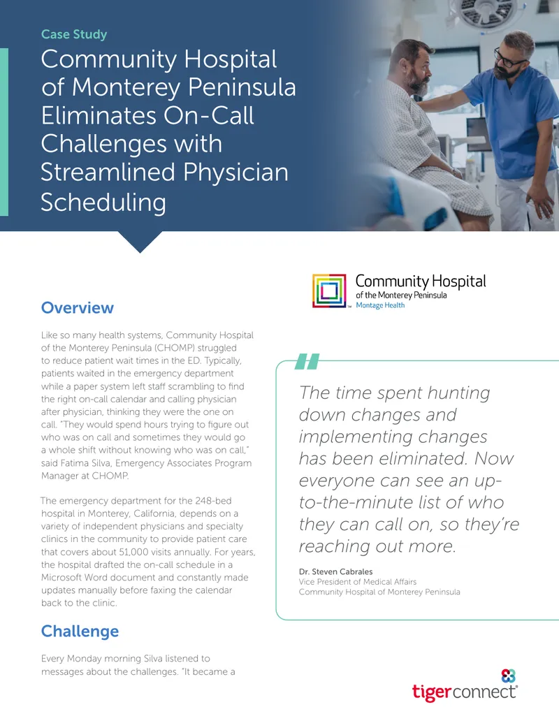 Community Hospital Physician Scheduling Case Study