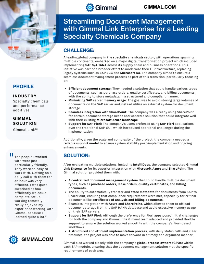 Streamlining Document Management with Gimmal Link Enterprise