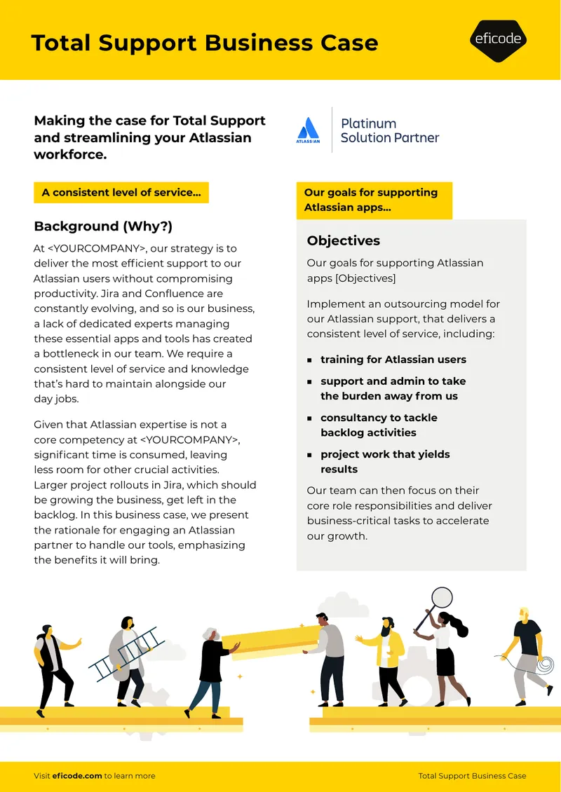 Total Support Business Case for Atlassian Tools
