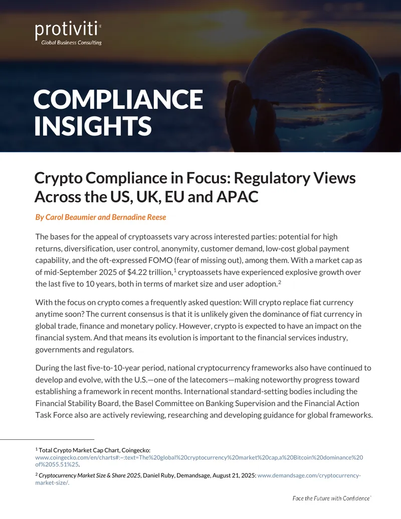 Crypto Compliance Regulatory Overview Across Regions
