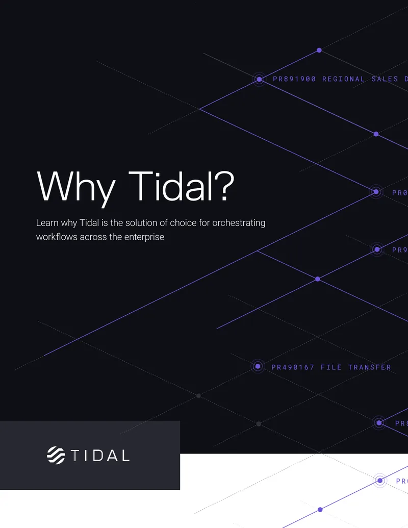 Tidal Workload Automation Platform Overview
