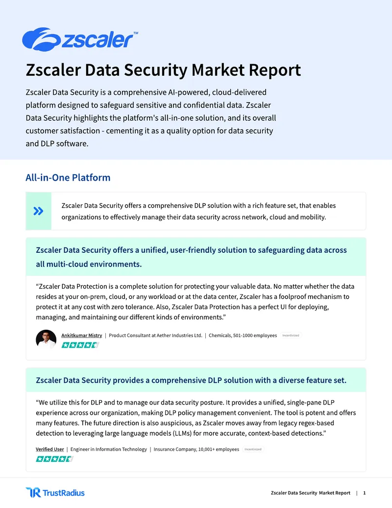 Zscaler Data Security Market Report