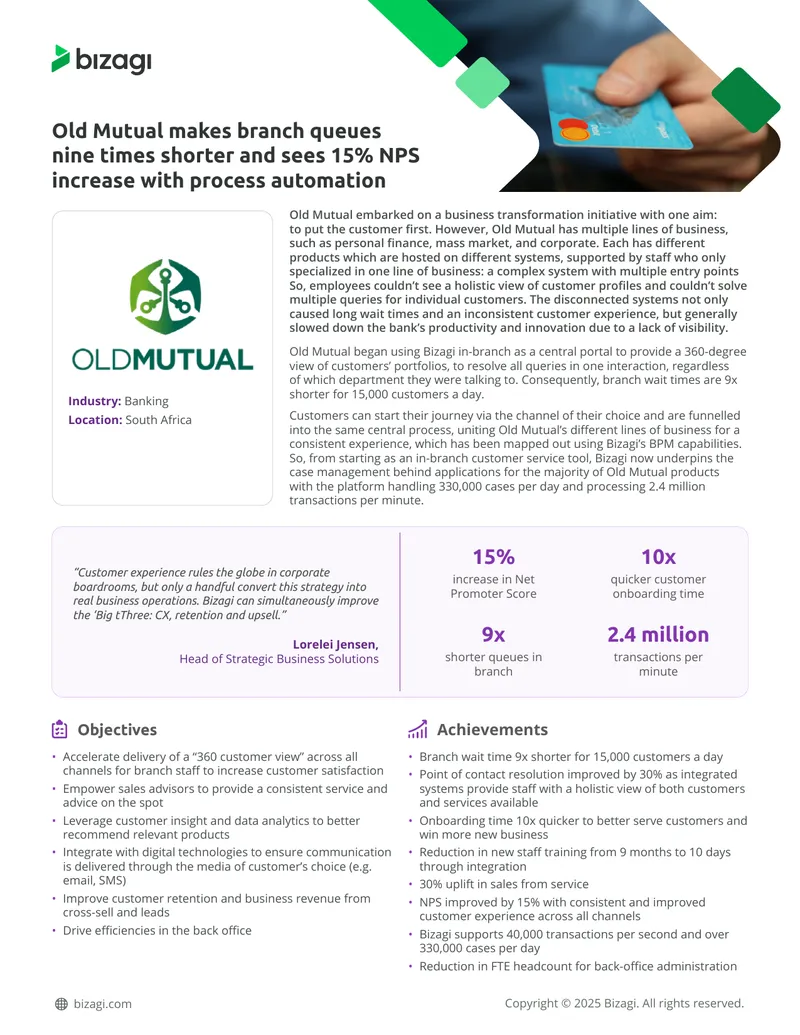 Old Mutual Customer Experience Transformation Case Study