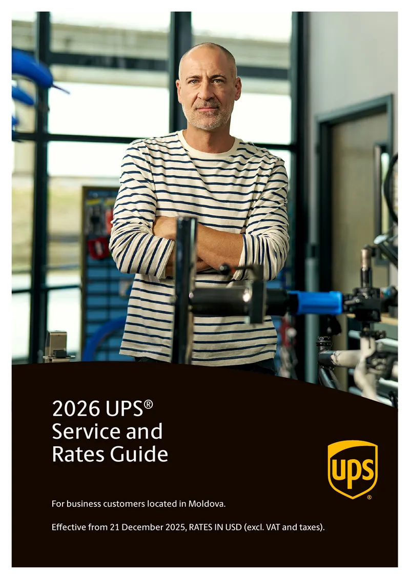 2026 UPS Service and Rates Guide for Moldova