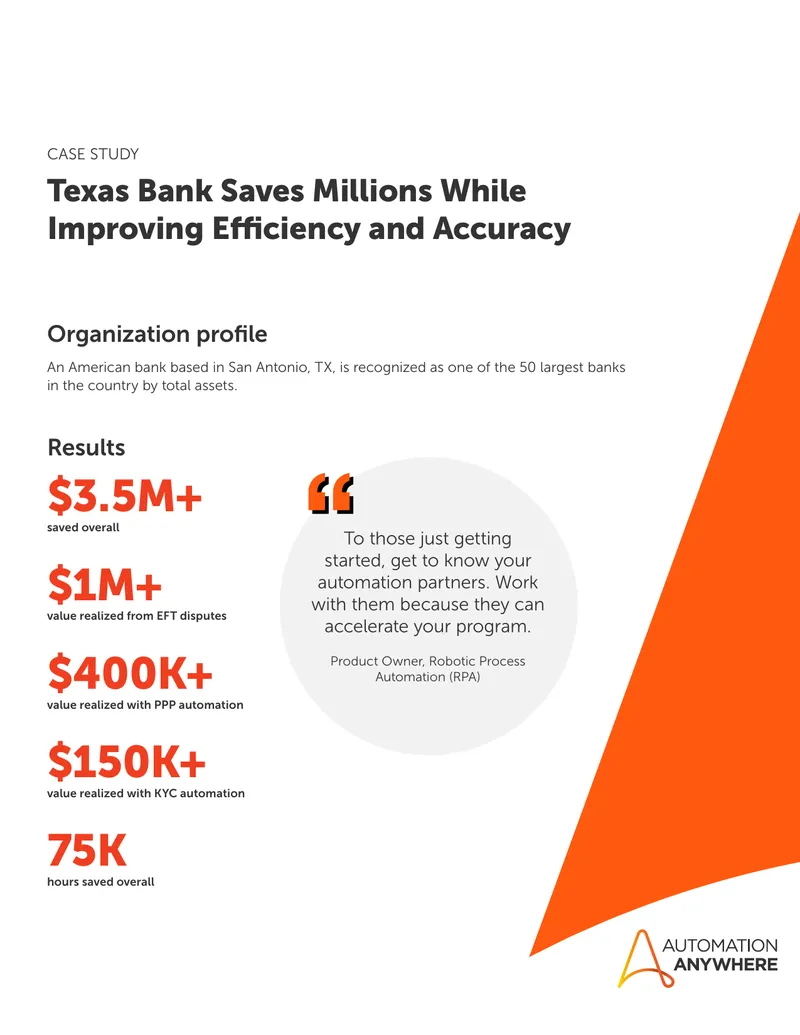 Texas Bank Automation Case Study