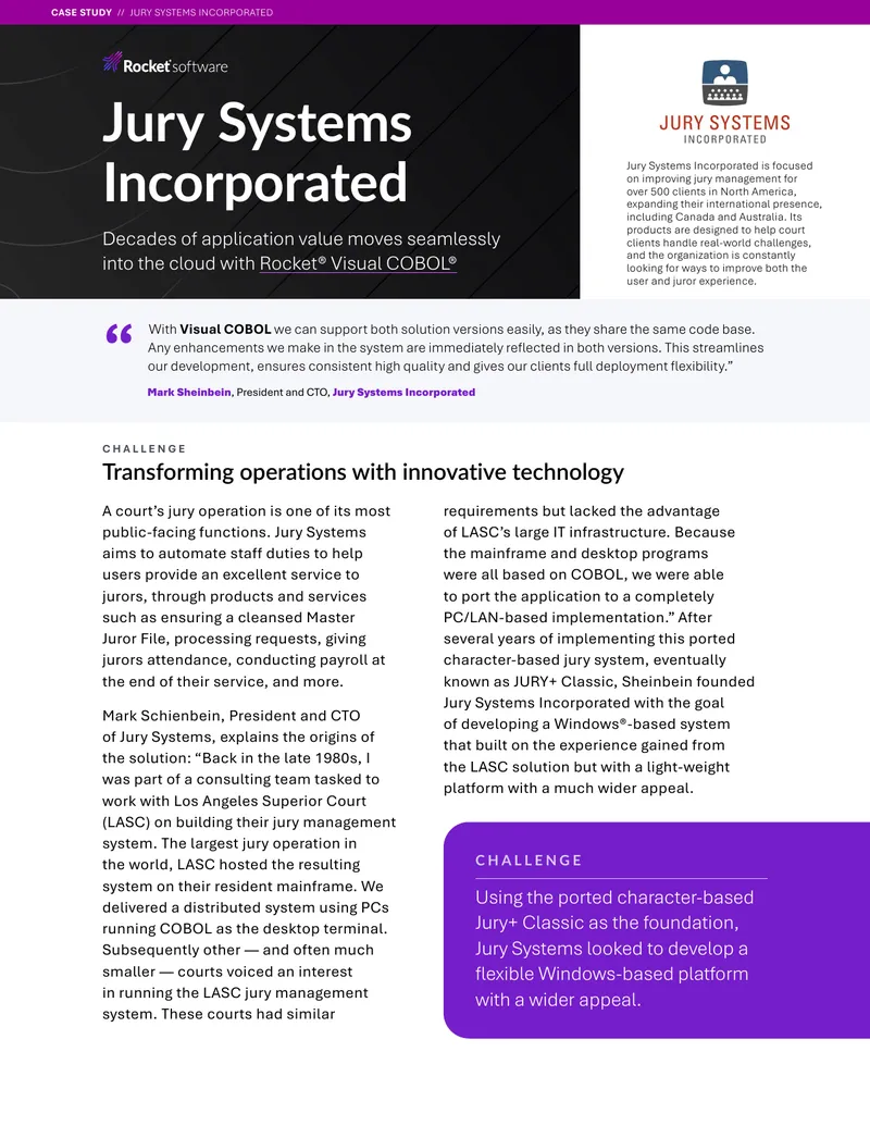 Jury Management System Modernization Case Study