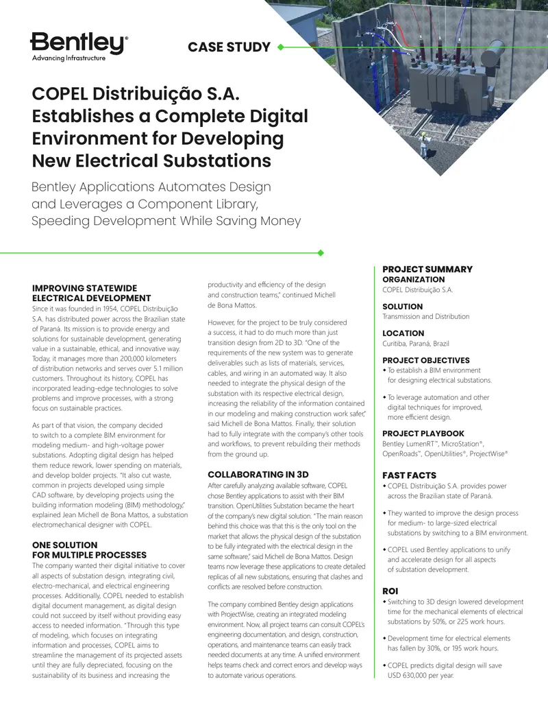 Digital Transformation in Electrical Substation Design preview page 1