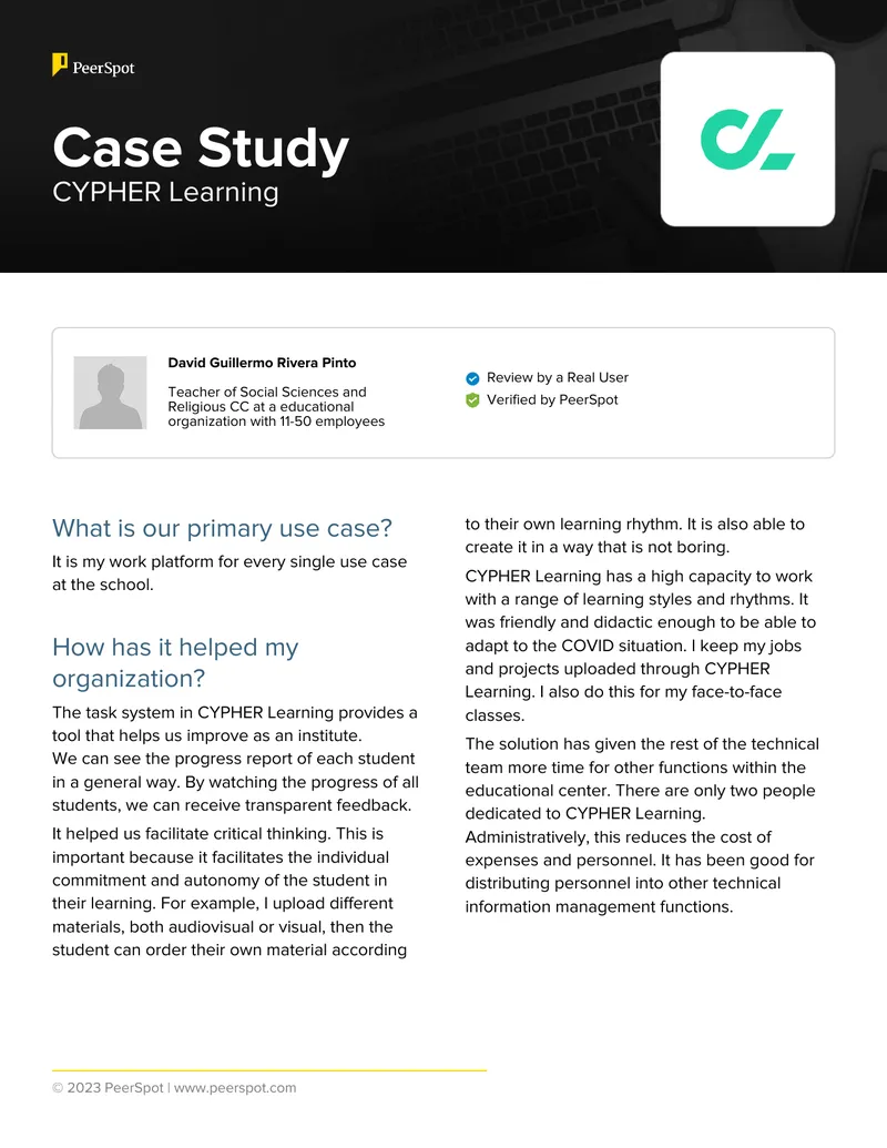 CYPHER Learning Case Study Overview