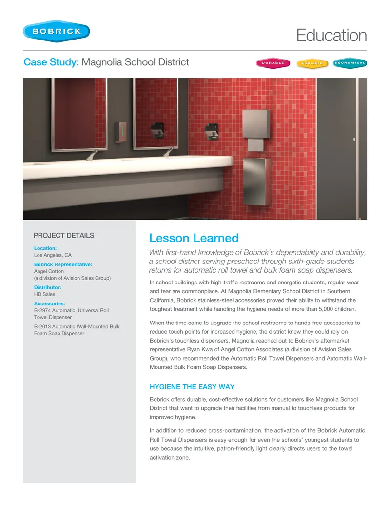 Case Study on Touchless Hygiene Solutions