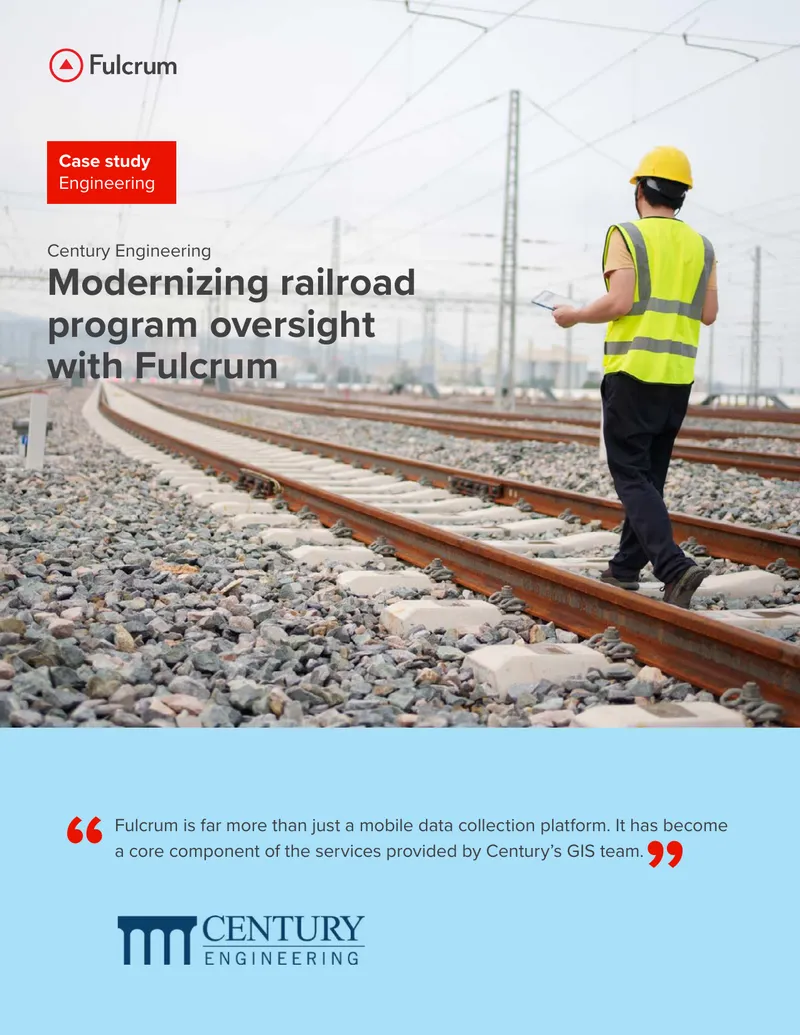 Modernizing Railroad Program Oversight with Fulcrum
