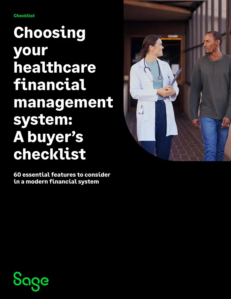 Healthcare Accounting Software Buyer's Checklist