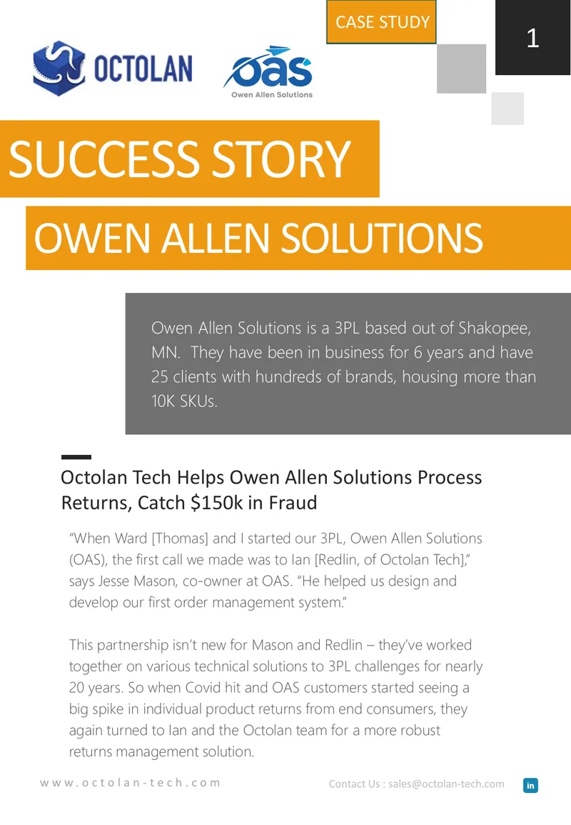 Owen Allen Solutions Returns Management Case Study