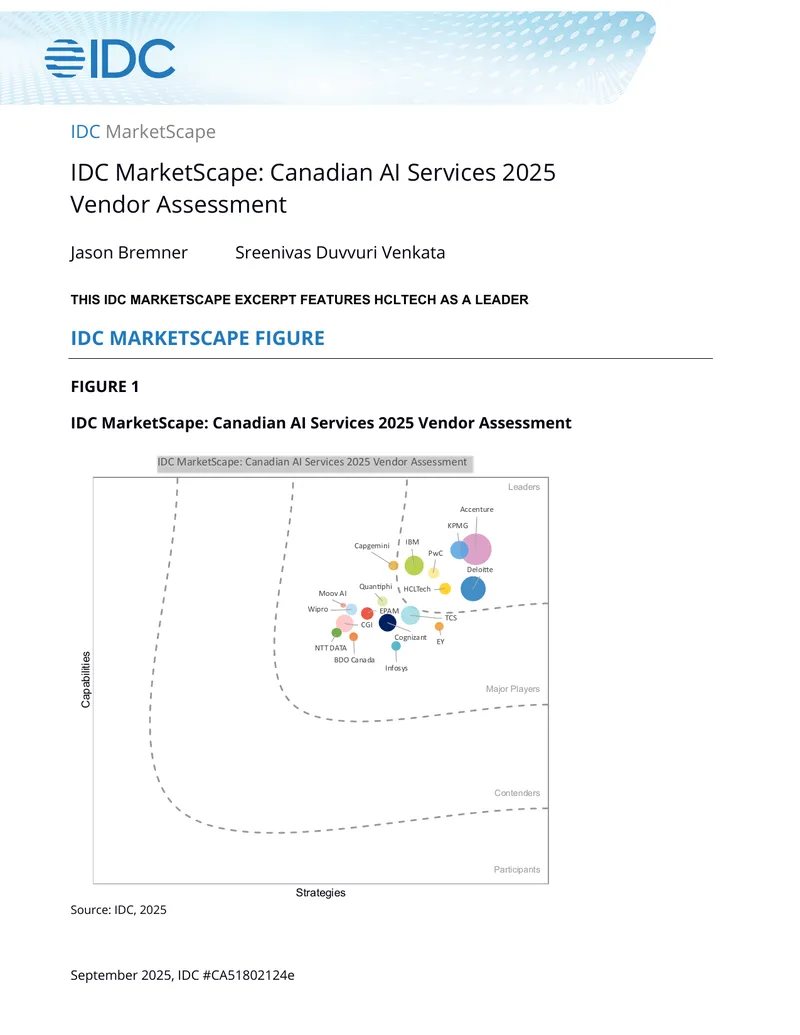 Canadian AI Services 2025 Vendor Assessment