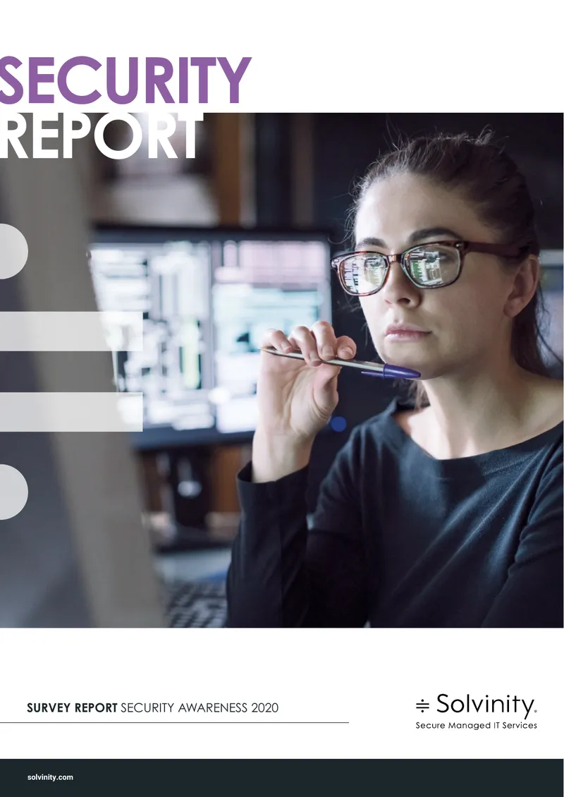 Solvinity Security Awareness Survey Report 2020
