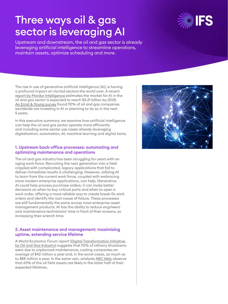 Artificial Intelligence Applications in Oil and Gas Sector