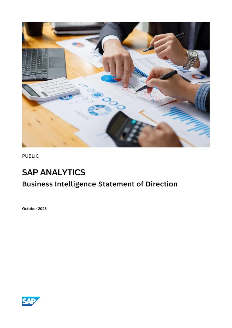 SAP Business Intelligence Statement of Direction 2025