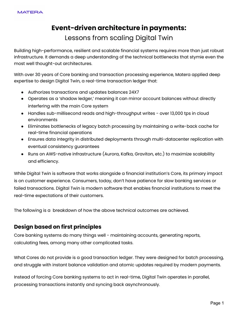 Event-Driven Architecture for Financial Systems