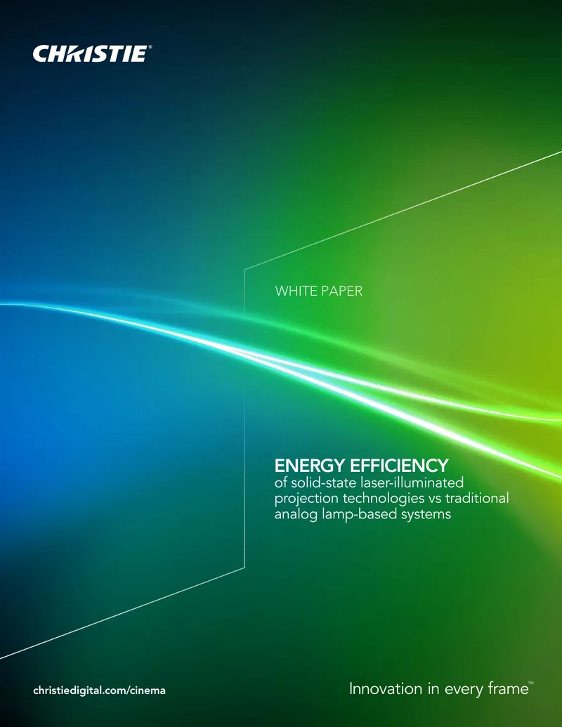 Energy Efficiency of Projection Technologies