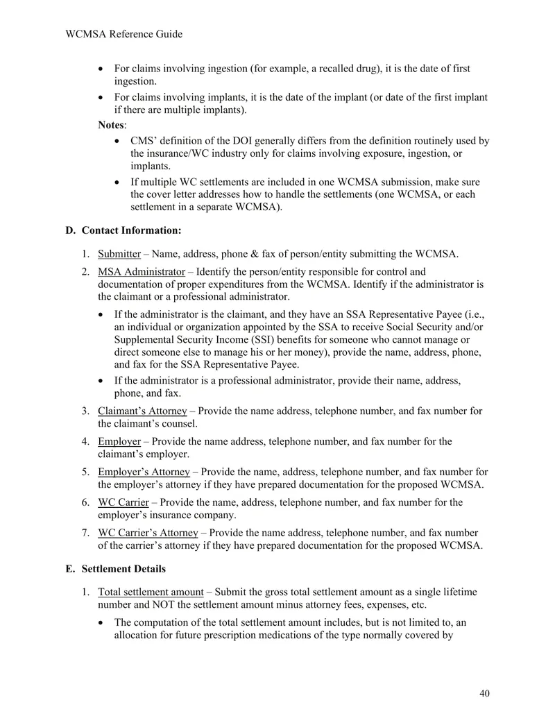 WCMSA Submission Guidelines and Requirements