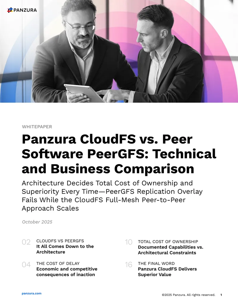 Panzura CloudFS and Peer Software PeerGFS Comparison