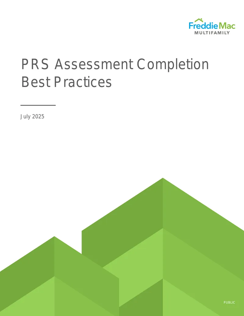 PRS Assessment Completion Best Practices for Multifamily