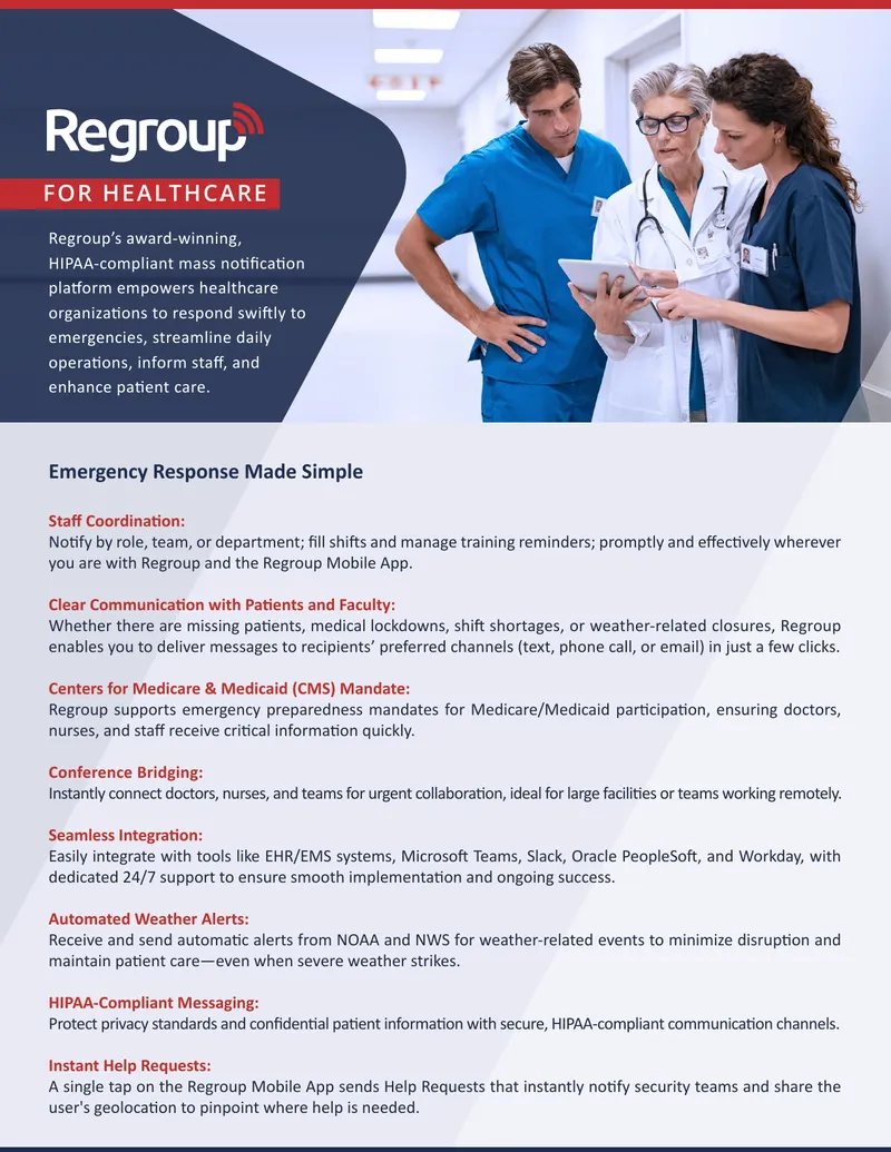 Emergency Response Communication Platform for Healthcare