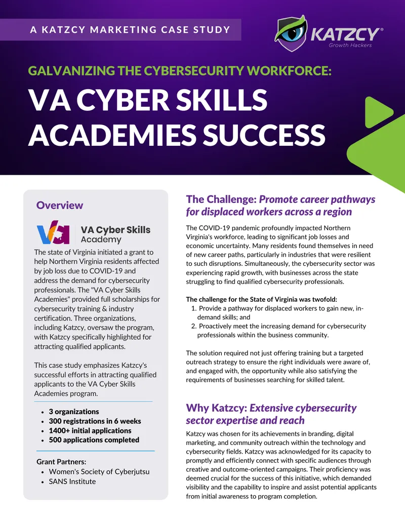 Katzcy Marketing Case Study on Cybersecurity Workforce