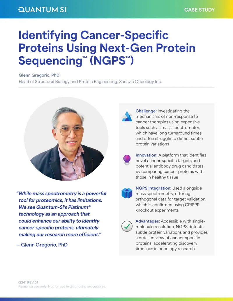 Identifying Cancer-Specific Proteins Using Next-Gen Protein Sequencing