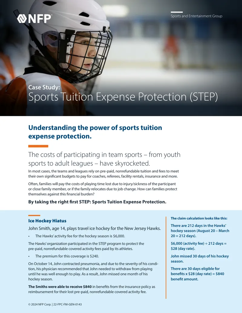 Sports Tuition Expense Protection Case Study