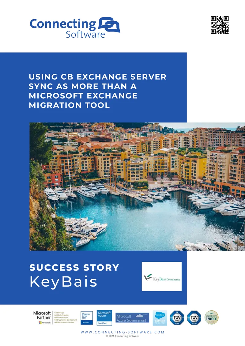 KeyBais Consultancy Success with CB Exchange Server Sync