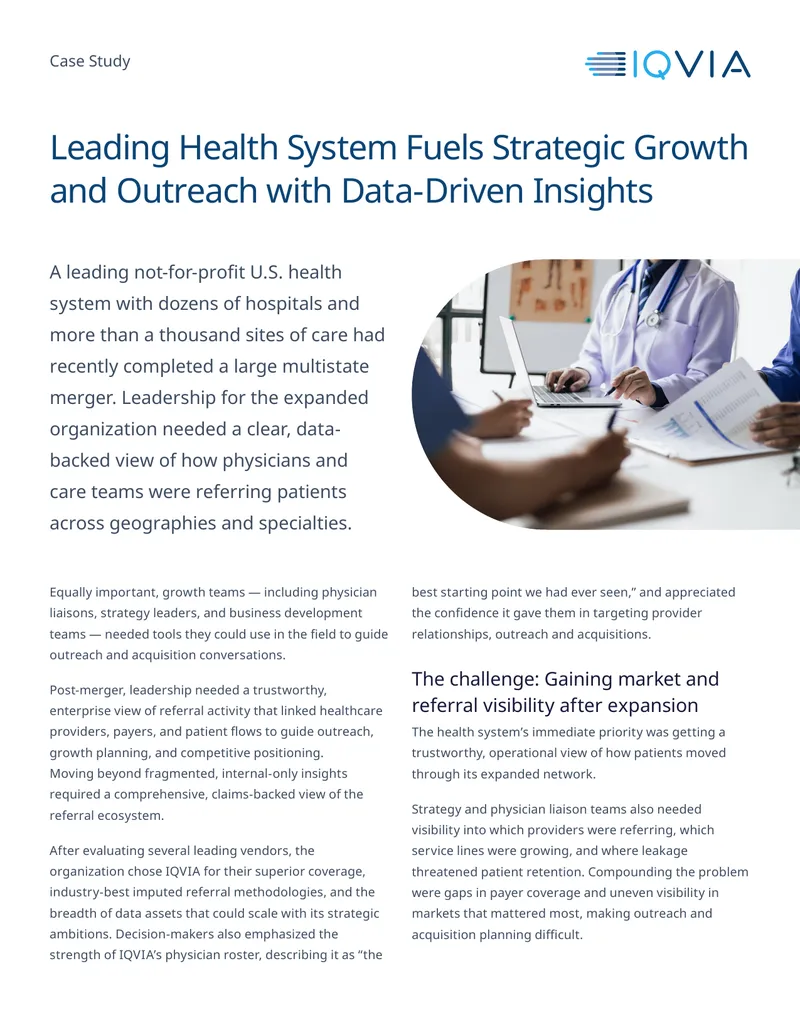 Health System Growth Strategy Using Data Insights