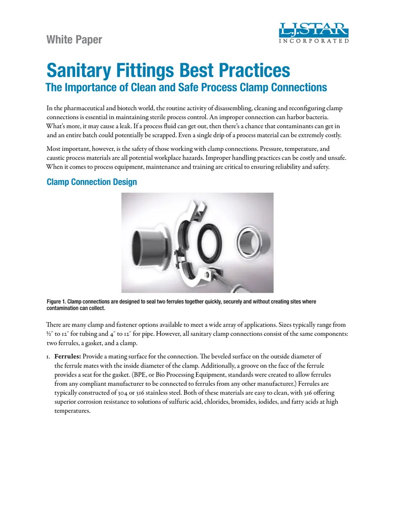 Sanitary Fittings Best Practices Guide