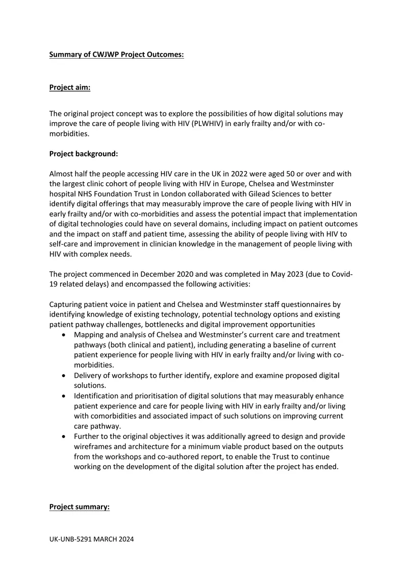 Digital Solutions for HIV Care Improvement