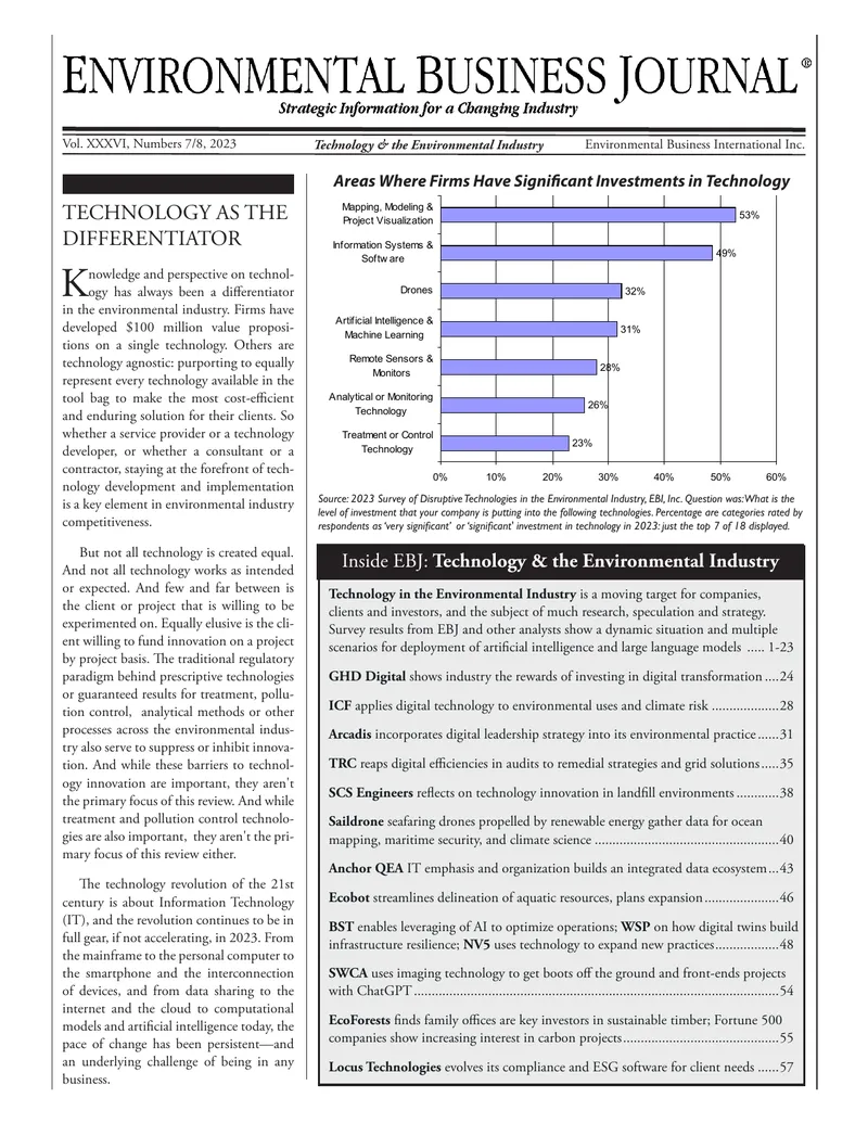 Technology Trends in the Environmental Industry